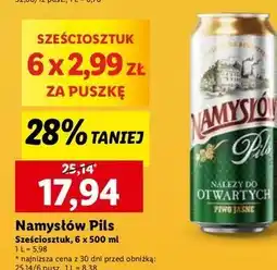 Lidl Piwo Namysłów Pils oferta