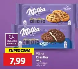 Lidl Ciasteczka z nadzieniem oreo Milka Cookies Sensations oferta