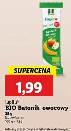 Lidl Baton jabłko-banan Lupilu oferta
