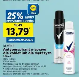 Lidl Antyperspirant cobalt dry Rexona Men Cobalt Dry oferta