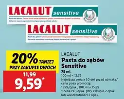 Lidl Pasta do zębów Lacalut Sensitive oferta