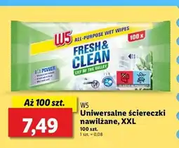 Lidl Chusteczki uniwersalne do czyszczenia W5 oferta