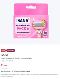 Rossmann ISANA Wkłady do maszynki do golenia, 6-ostrzowe oferta