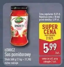 ALDI Sos spaghetti Łowicz oferta