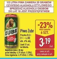 ALDI Piwo Żubr 1768 oferta