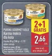 ALDI Karma dla kota z tuńczykiem Purina Gourmet Gold oferta