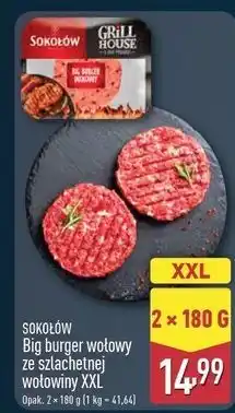 ALDI Big burger wołowy Sokołów Grill House oferta