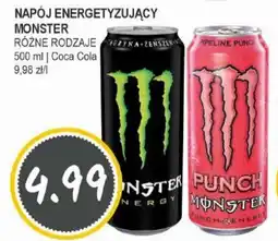Słoneczko Napój energetyzujący monster Coca Cola oferta