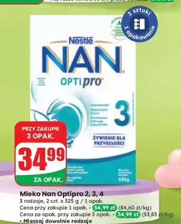Dino Mleko 3 Nestle Nan Optipro oferta
