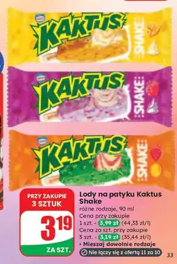 Dino Lody shake cytryna-truskawka Nestle Kaktus oferta