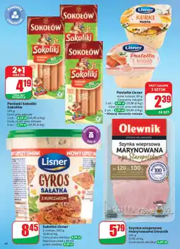 Dino Parówki drobiowo cielęce bez glutenu i laktozy Sokołów Sokoliki oferta