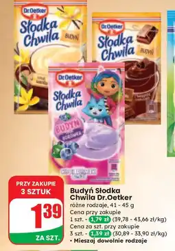Dino Budyń borówkowy koci domek gabi Dr. Oetker Słodka Chwila oferta