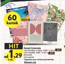 Intermarche Zeszyt a4/60 k. kratka economy Hamelin oferta