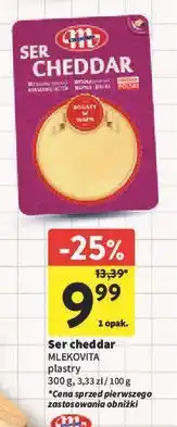 Intermarche Ser cheddar plastry Mlekovita oferta