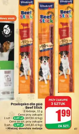 Dino Przysmak dla psa drobiowy Vitakraft Beef Stick oferta