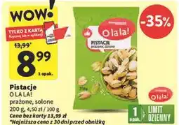 Intermarche Pistacje prażone i solone O La La! oferta