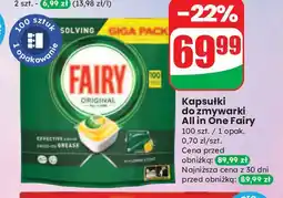 Dino Tabletki do zmywarki lemon Fairy All In 1 oferta