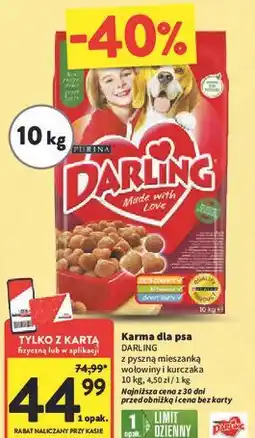 Intermarche Karma dla psa kurczak-warzywa Purina Darling oferta
