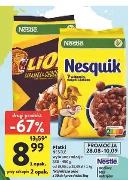 Intermarche Płatki triple crunchy Lion oferta