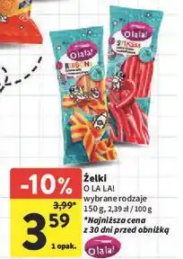 Intermarche Żelki stiksss O La La! oferta