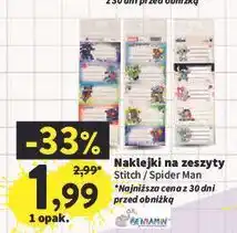 Intermarche Naklejki na zeszyty Beniamin oferta