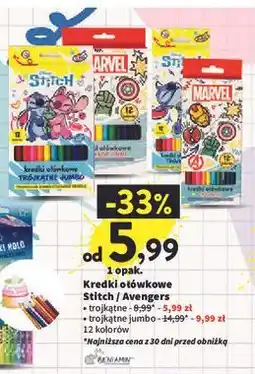Intermarche Kredki ołówkowe jumbo Beniamin oferta