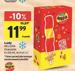 Intermarche Lód świderek Hellena Oranżada oferta