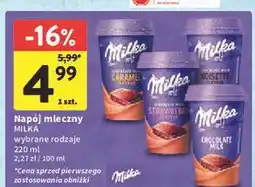 Intermarche Napój strawberry Milka oferta