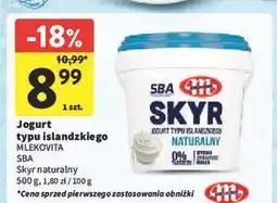 Intermarche Jogurt skyr naturalny Mlekovita Sba oferta