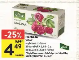 Intermarche Herbata malina Vitax Inspirations oferta