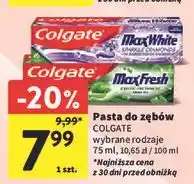 Intermarche Pasta do zębów exotic freshness Colgate Max Fresh oferta