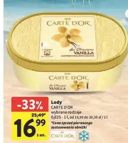 Intermarche Lody vanilla Algida Carte D'or Les Classiques oferta