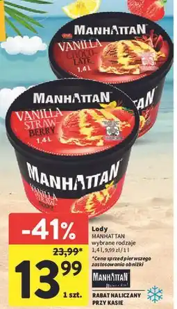 Intermarche Lody chocolate & vanilla Manhattan (Nestle) oferta