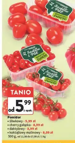 Intermarche Pomidory malinowe koktajlowe Z Sadów I Pól oferta