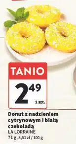Intermarche Donut cytrynowy La Lorraine oferta
