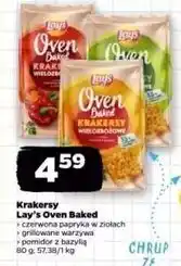 Netto Krakersy wielozbożowe papryka, zielona cebulka i pomidor Lay's Oven Baked (Prosto Z Pieca) oferta