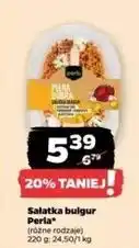 Netto Sałatka z kaszą bulgur kostkami sera pomidorami i hummusem klasycznym Perla oferta