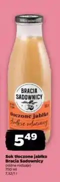 Netto Sok tłoczony jabłkowy słodkie odmiany Bracia Sadownicy oferta