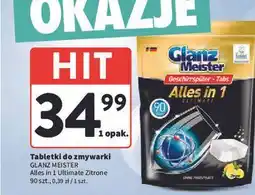 Intermarche Tabletki do zmywarki lemon Glanzmeister All In 1 oferta