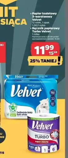 Netto Ręcznik papierowy Velvet Turbo oferta