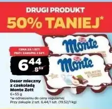 Netto Deser mleczno-czekoladowy z orzechami Zott Monte oferta