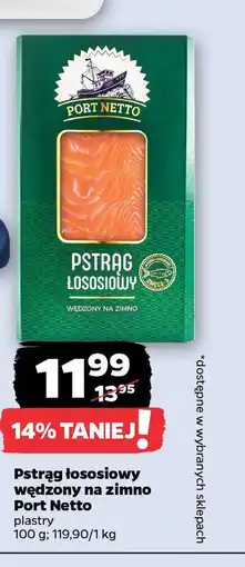 Netto Pstrąg łososiowy wędzony na zimno Port Netto oferta