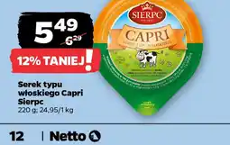 Netto Serek typu włoskiego Capri Sierpc oferta
