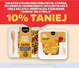 Netto Sałatka z kuskusem perłowym, czarną soczewicą i hummusem klasycznym 220 g oraz sałatka orientalna z edamame i quinoa 180 oferta