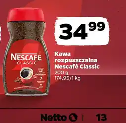 Netto Kawa rozpuszczalna Nescafé Classic oferta