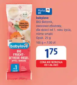 dm drogerie markt Babylove bio batonik oferta