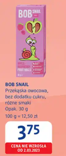 dm drogerie markt Bob snail przekąska owocowa, bez dodatku cukru oferta
