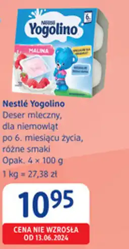 dm drogerie markt Nestlé Yogolino Deser mleczny, dla niemowląt oferta