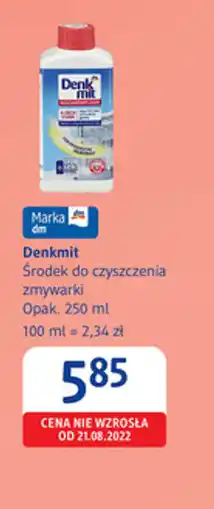 dm drogerie markt Denkmit Środek do czyszczenia zmywarki oferta