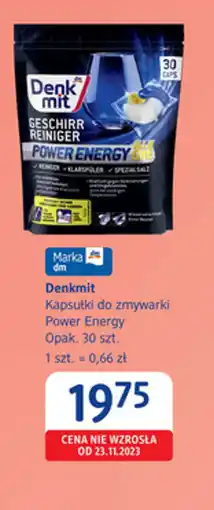 dm drogerie markt Denkmit Kapsułki do zmywarki Power Energy oferta